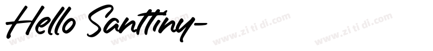 Hello Santtiny字体转换